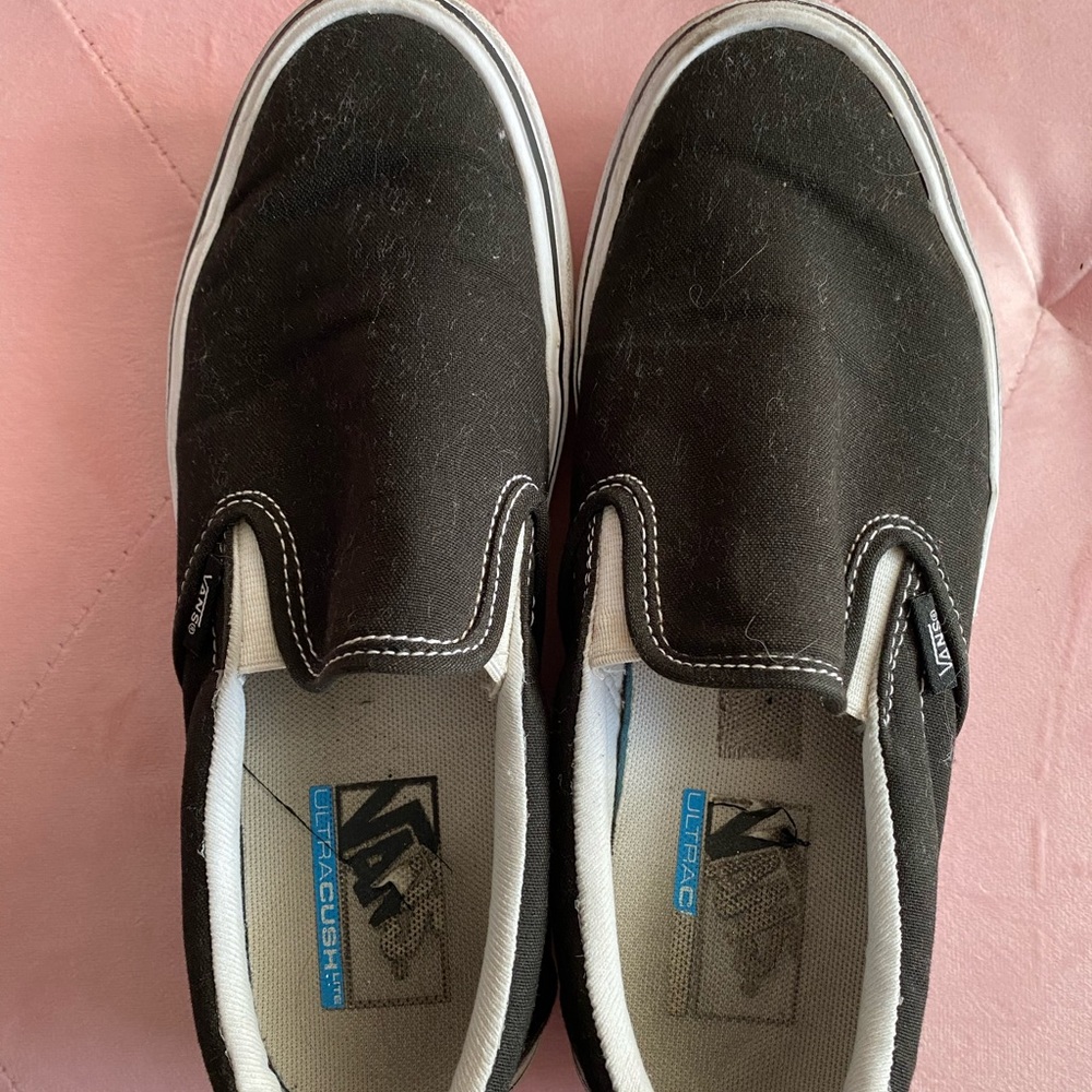 Lightweight Black Slip-On Vans
